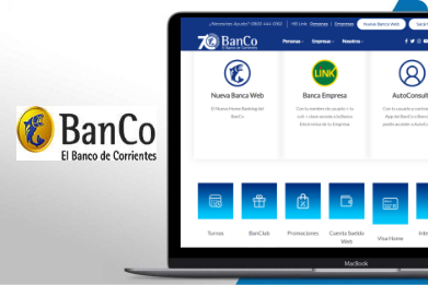 Sitio Web Banco